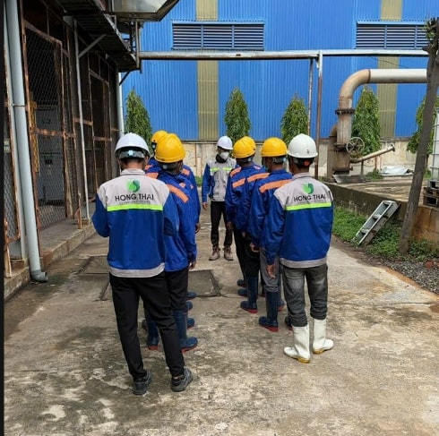 Đội ngũ Hồng Thái thi công hệ thống xử lý nước thải gia đình hiệu quả