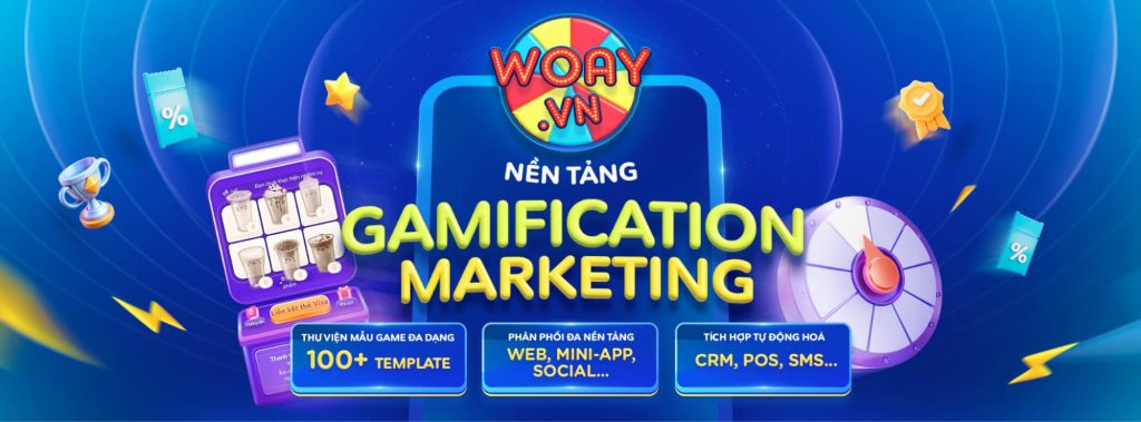 Woay - Nền tảng thiết kế minigame | Gamification Marketing